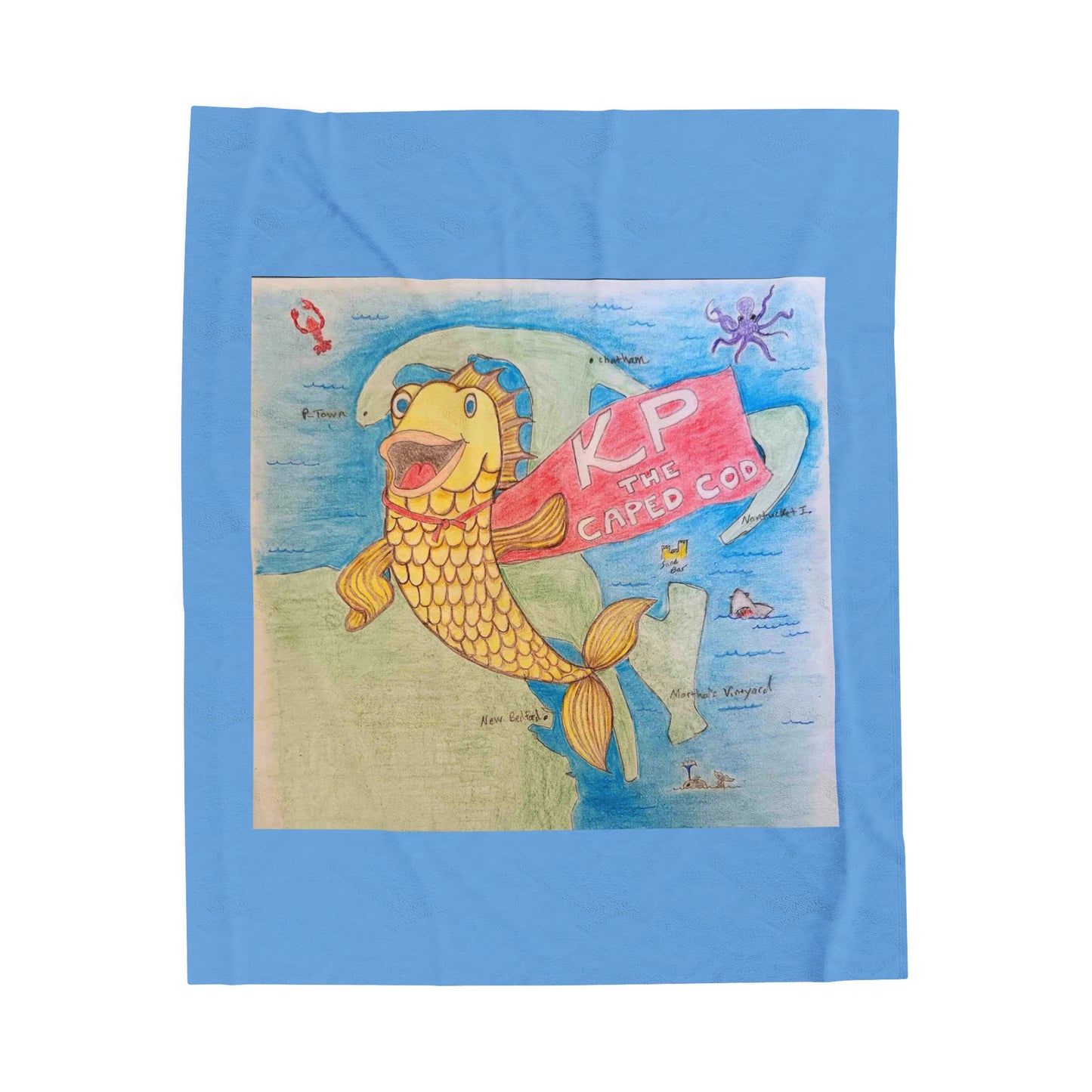 KP the Caped Cod Plush Blanket